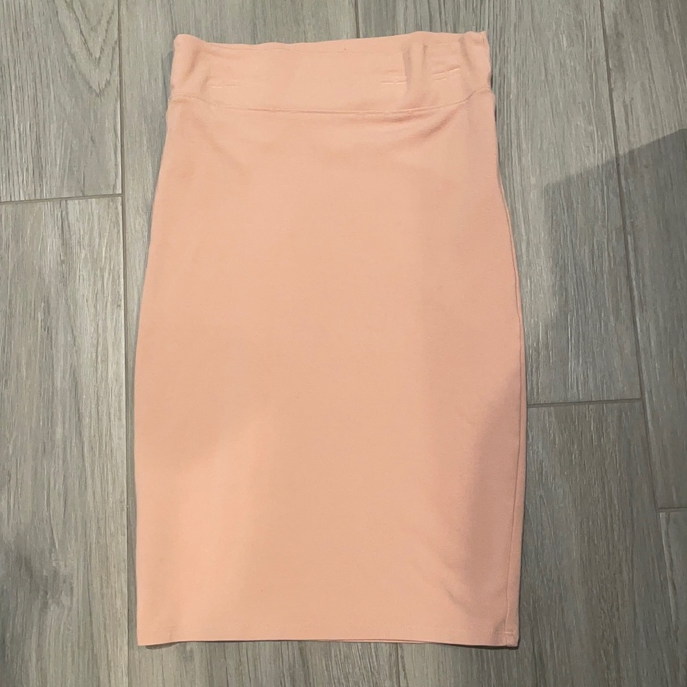 Blush Pink Pencil Skirt Forever21